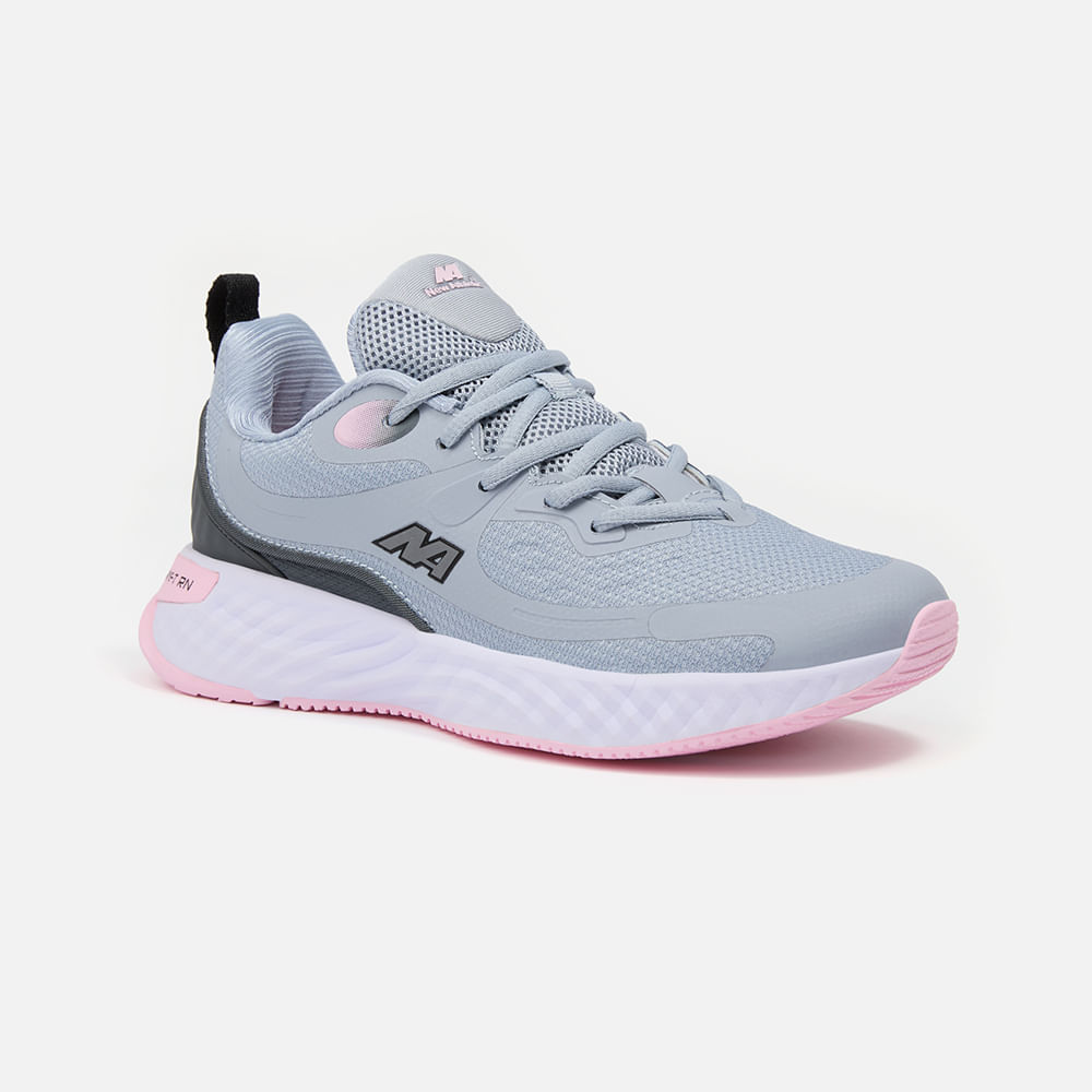 Zapatillas New Athletic Running Swift52 Gris Con Rosado Mujer