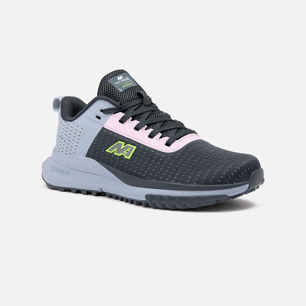 Zapatillas New Athletic Outdoor Climb18 Gris Con Rosado Mujer