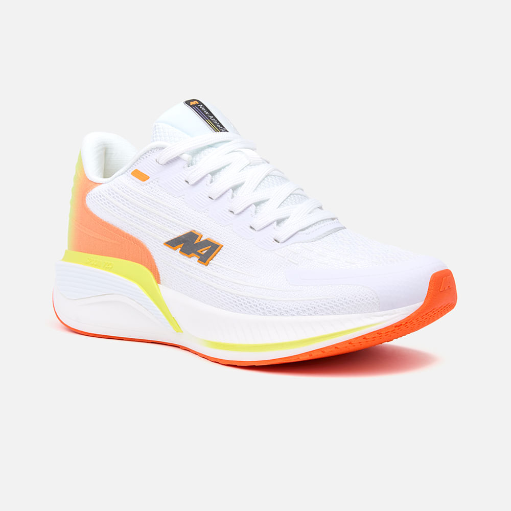 Zapatillas New Athletic Running Spoom82 Blanco Con Naranja Hombre