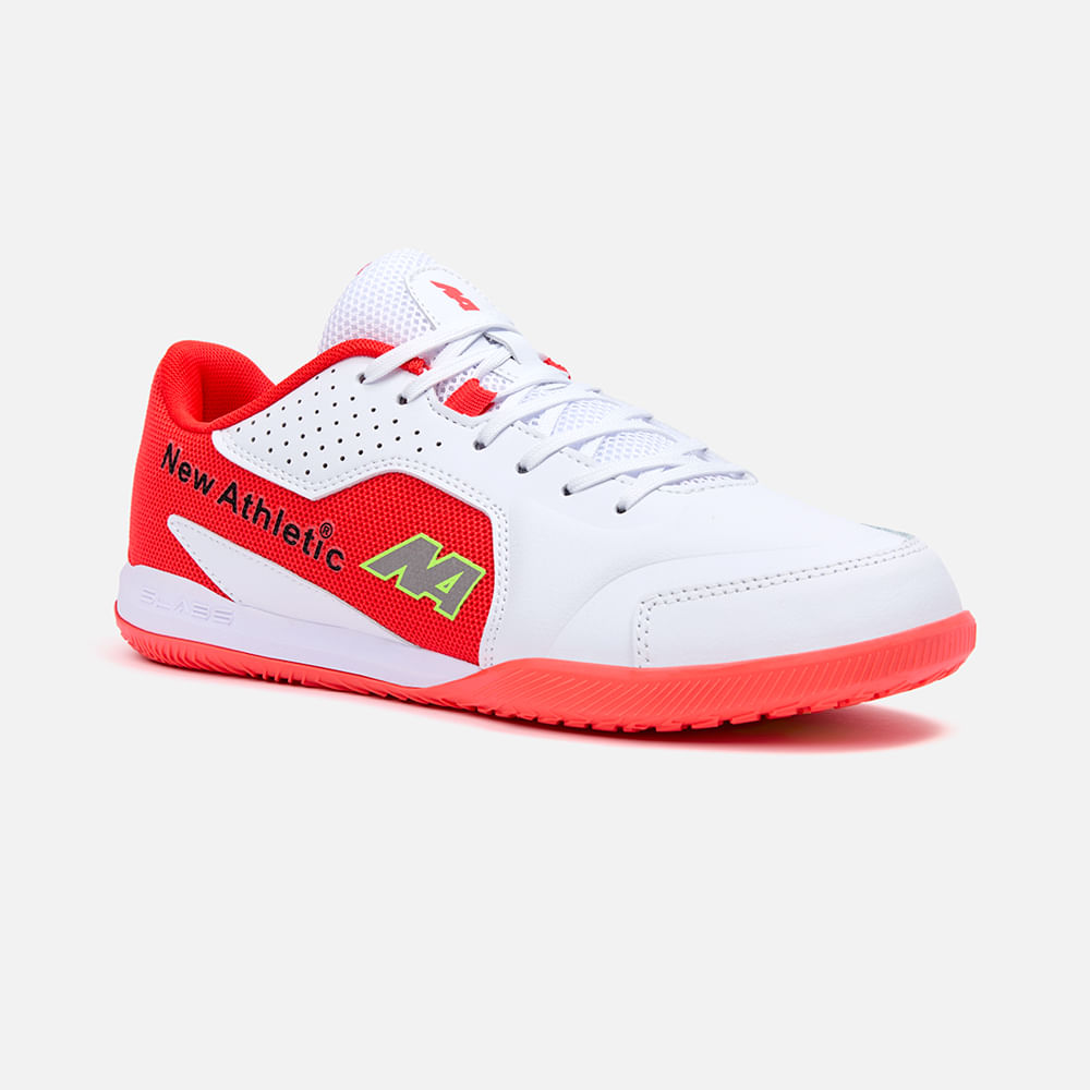 Zapatillas New Athletic Football Slabs55 Blanco Con Naranja Hombre