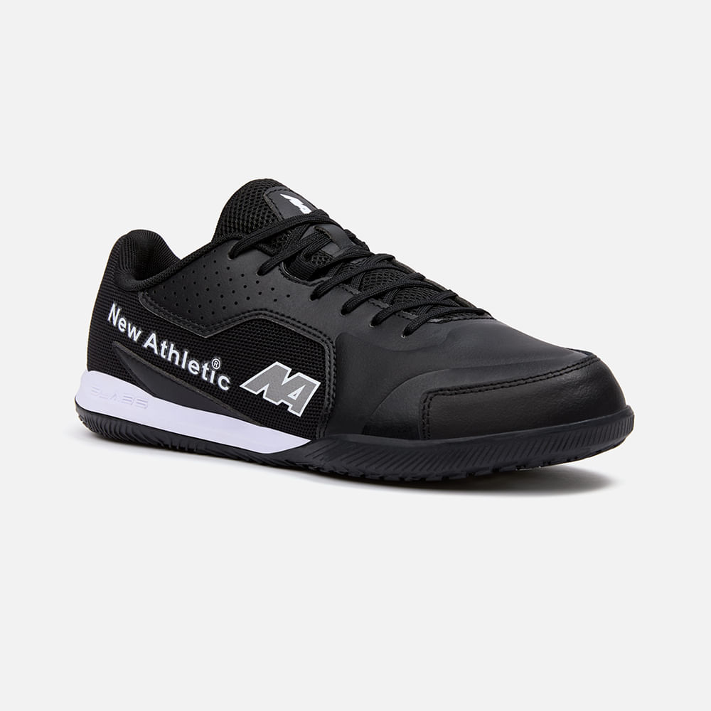 Zapatillas New Athletic Football Slabs55 Negro Con Blanco Hombre