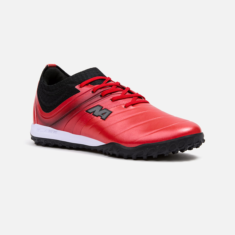 Zapatillas New Athletic Football Slabs62 Rojo Con Negro Juvenil