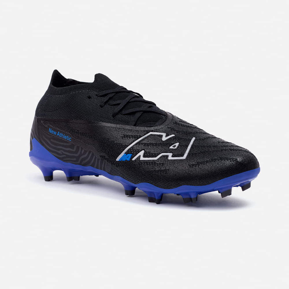 Zapatillas New Athletic Football Air120 Negro Con Azul Hombre