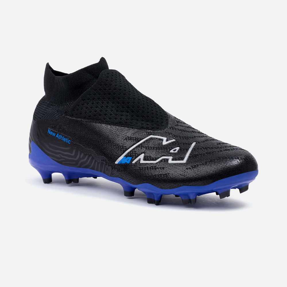 Zapatillas New Athletic Football Slabs66 Negro Con Azul Hombre