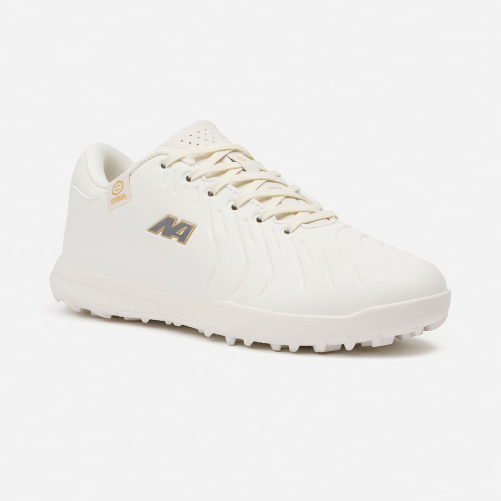 Zapatillas New Athletic Football Cronos112 Crema Con Dorado Hombre