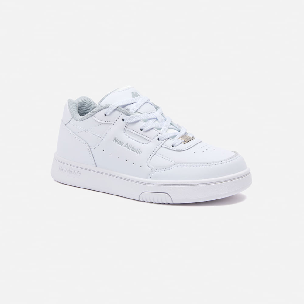 Zapatillas New Athletic Skateboarding Cult87 Teens Blanco Con Gris Unisex