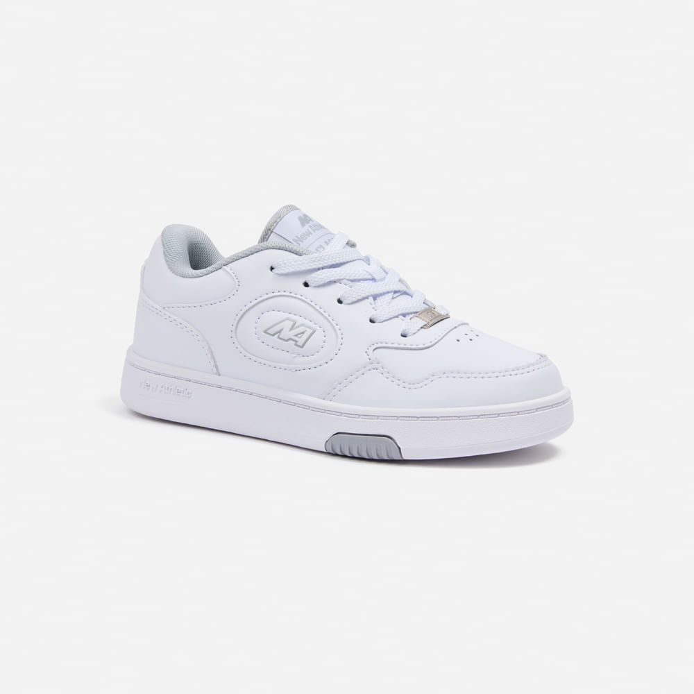 Zapatillas New Athletic Skateboarding Cult72 Teens Blanco Con Gris Unisex