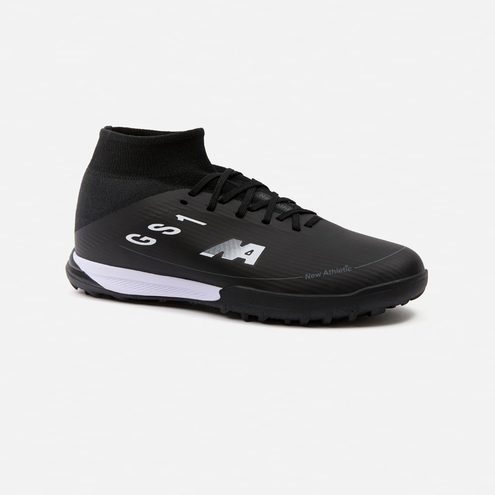 Zapatillas New Athletic Football Guets101 Negro Con Blanco Juvenil