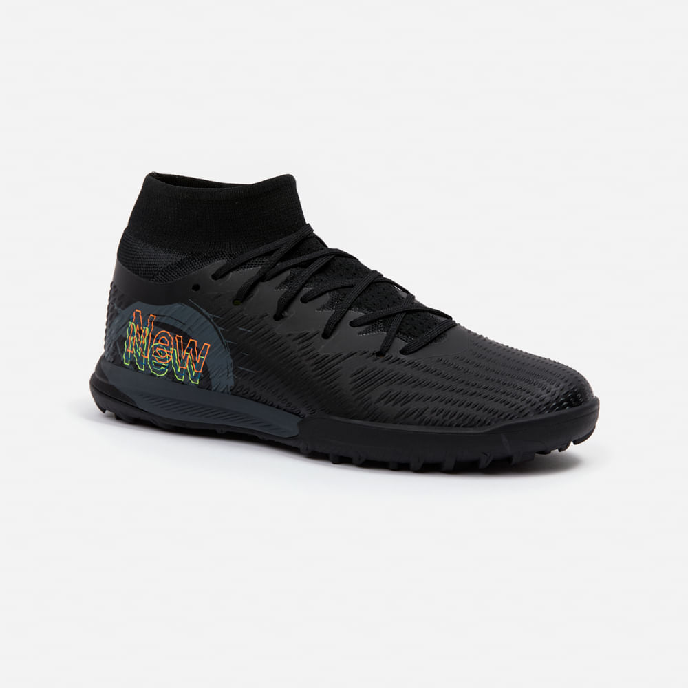 Zapatillas New Athletic Football Vortex104 Negro Con Plomo Juvenil